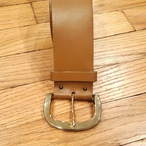Calderon Leather Camel Belt Size Medium